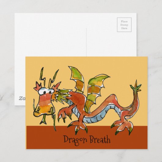 Thar Be Dragons Postkarte (Vorne/Hinten)