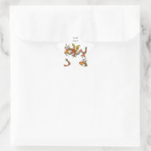Thar Be Dragons Stern-Aufkleber (Tasche)