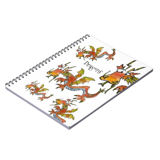 Thar ist Drachen Notizblock (Linke Seite)