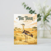 Thar-Wüste Indien Postkarte (Stehend Vorderseite)