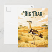 Thar-Wüste Indien Postkarte (Vorne/Hinten)