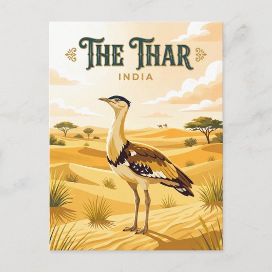 Thar-Wüste Indien Postkarte (Vorderseite)