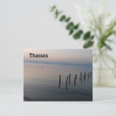Thassoblick von Skala Rachoni Postkarte (Stehend Vorderseite)
