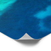 Thassos Island Kavala Griechenland Türkis Water Bl Poster (Ecke)