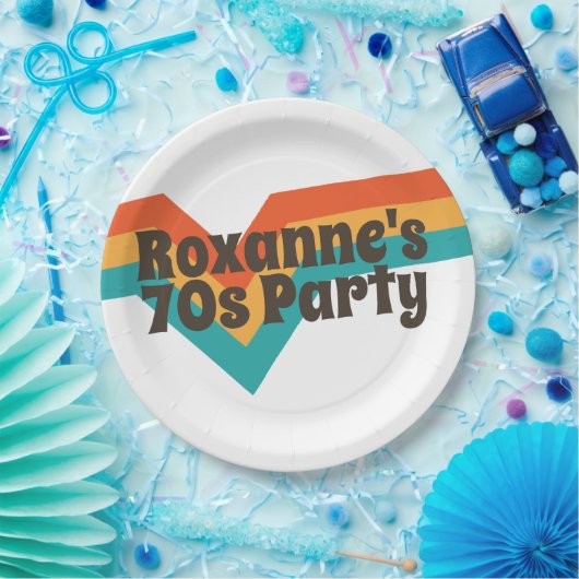 That 70s Birthday Party  Pappteller (Party)