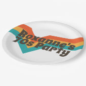 That 70s Birthday Party  Pappteller (Schrägansicht)