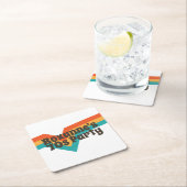 That 70s Birthday Party  Rechteckiger Pappuntersetzer (Vor Ort)