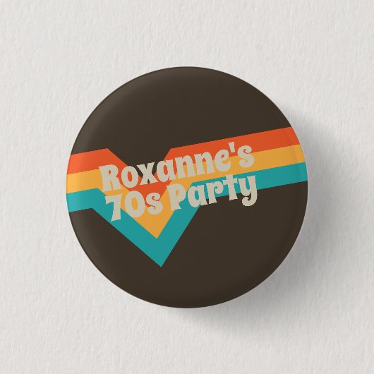 That 70s Party Frisbee Button (Vorderseite)