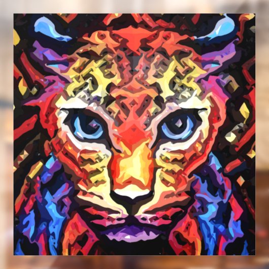 That Colorful Leopard Look  Fensteraufkleber (Blatt 2)