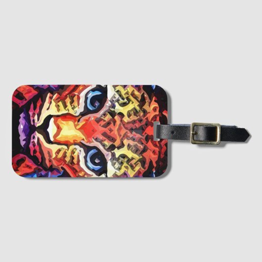 That Colorful Leopard Look  Gepäckanhänger (Vorderseite (Horizontal))