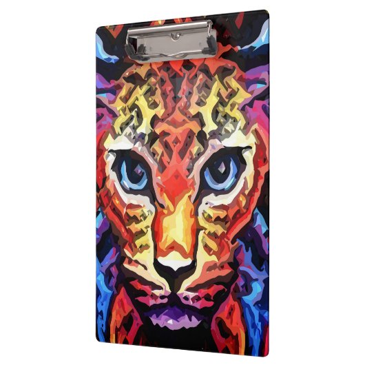 That Colorful Leopard Look  Klemmbrett (Links)