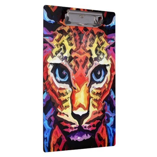 That Colorful Leopard Look Klemmbrett (Rechts)