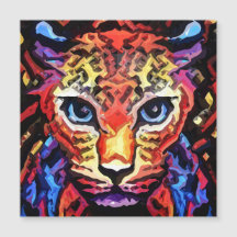 That Colorful Leopard Look Magnetic Card