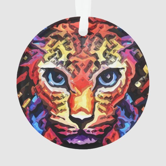 That Colorful Leopard Look  Ornament (Rückseite)