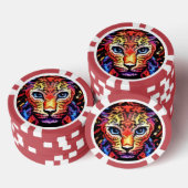 That Colorful Leopard Look Pokerchips (Stapel)