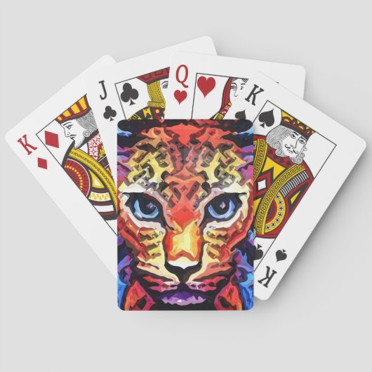 That Colorful Leopard Look Spielkarten (Rückseite)