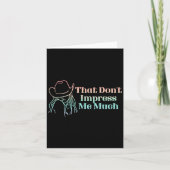 That Don't Impress Me Much Apparel  Karte (Vorderseite)