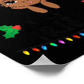 That Melanin Christmas Mrs. Claus Santa Black Peek Poster (Ecke)