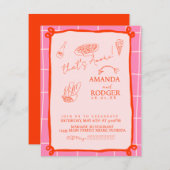 That’s Amore Italian Doodles Wedding Einladung (Vorne/Hinten)