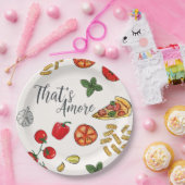 That’s Amore Italian Pizza and Pasta Bridal Shower Pappteller (Party)