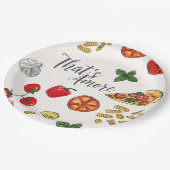 That’s Amore Italian Pizza and Pasta Bridal Shower Pappteller (Schrägansicht)