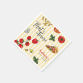 That’s Amore Italian Pizza and Pasta Bridal Shower Serviette (Ecke)