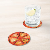 That’s Amore Italian Pizza Bridal Shower tomato Runder Pappuntersetzer (Vor Ort)