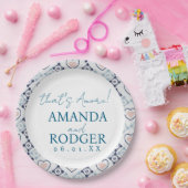 That’s Amore Italian Tiles and Hearts Pappteller (Party)