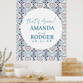 That’s Amore Italian Tiles and Hearts Poster (Küche)