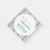 That’s Amore Italian Tiles and Hearts Serviette (Ecke)