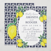 That’s Amore Italian Watercolor Lemon Bridal  Einladung (Vorne/Hinten)