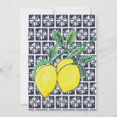 That’s Amore Italian Watercolor Lemon Bridal  Einladung (Rückseite)
