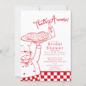 That’s Amore Pizza Bridal Shower Invite Einladung (Vorderseite)