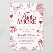 That’s Amore Red Bridal Shower Einladung (Vorderseite)