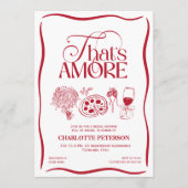 That’s Amore Red Bridal Shower Einladung (Vorderseite)