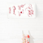 That’s Amore Red Bridal Shower Mimosa Bar Banner (InSitu)