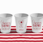 That’s Amore Red hand drawn Bridal Shower Pappbecher