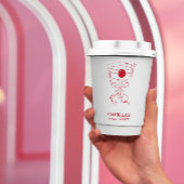 That’s Amore Red hand drawn Bridal Shower Pappbecher