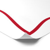 That’s Amore Red hand drawn Bridal Shower poster (Ecke)