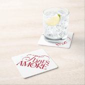 That’s Amore Red script Bridal Shower Untersetzer (Vor Ort)