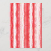 That’s Amore Red stripes Bridal Shower invite Einladung (Rückseite)