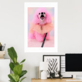 That’s Hot That’s Pink Retro Kawaii Poodle Poster (Heimbüro)