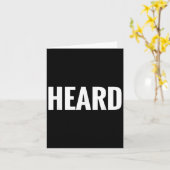 That Says Heard Shirt - A Design That Says Heard  Karte (Gelbe Blume)