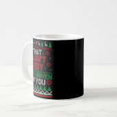 That Wasn't Very Data Driven Of You Ugly Christmas Kaffeetasse (Vorderseite Links)