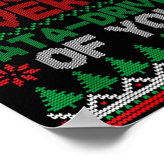 That Wasn't Very Data Driven Of You Ugly Christmas Poster (Ecke)