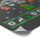 That Wasn't Very Data Driven Of You Ugly Christmas Poster (Ecke)