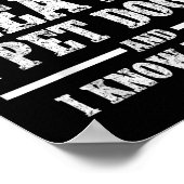 That What I Do I Lift Heavy I Pet Dog Workout Moti Poster (Ecke)