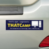 THATCamp Organisator-Autoaufkleber Autoaufkleber (Auf Auto)