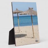 Thatch Beach Umbrellas Fotoplatte (Seite)