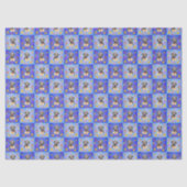 Thatch Border Terrier Patchwork-Muster Seidenpapier (Vorderseite)